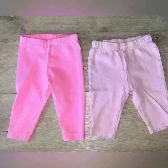 Carter's Other - Carters Baby Girl Bundle of 2 Pink Leggings Size 3 Months